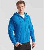 Fruit of the Loom Classic Zip Hooded Sweatshirt with Front Pockets and Adjustable Drawstring Hood