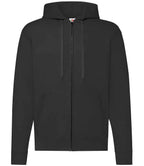 Fruit of the Loom Classic Zip Hooded Sweatshirt with Front Pockets and Adjustable Drawstring Hood