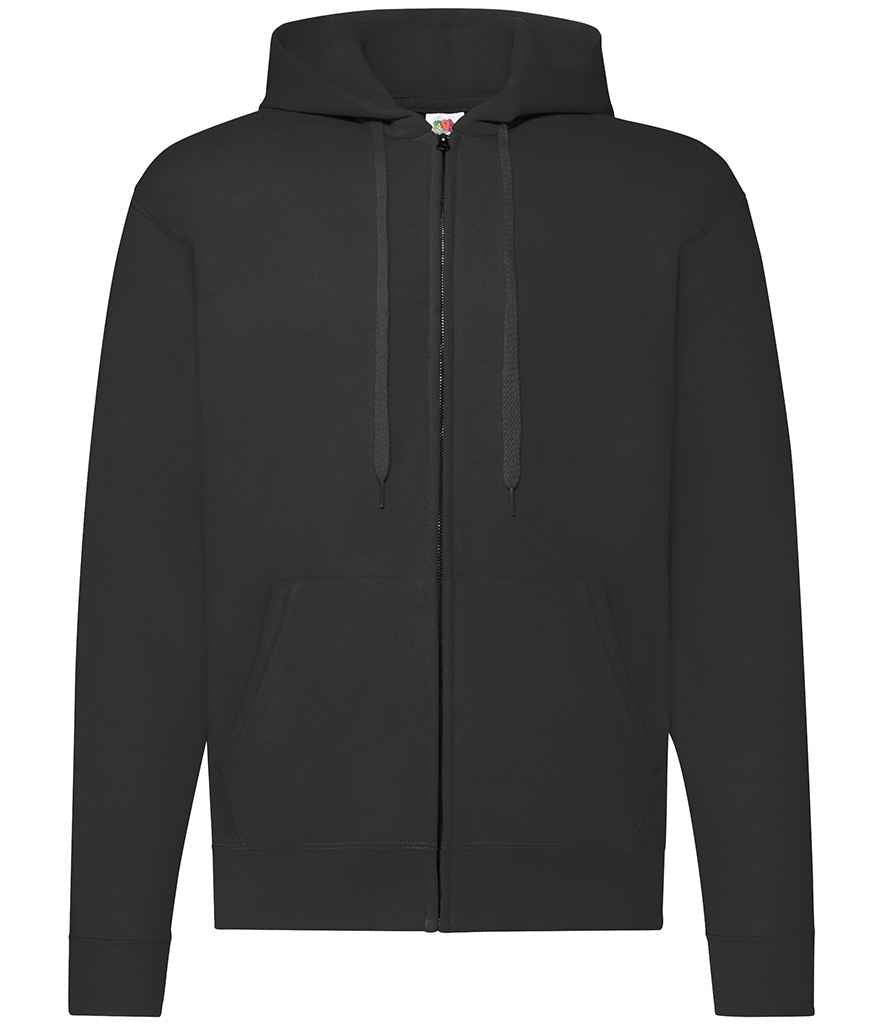 Fruit of the Loom Classic Zip Hooded Sweatshirt with Front Pockets and Adjustable Drawstring Hood