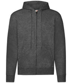 Fruit of the Loom Classic Zip Hooded Sweatshirt with Front Pockets and Adjustable Drawstring Hood
