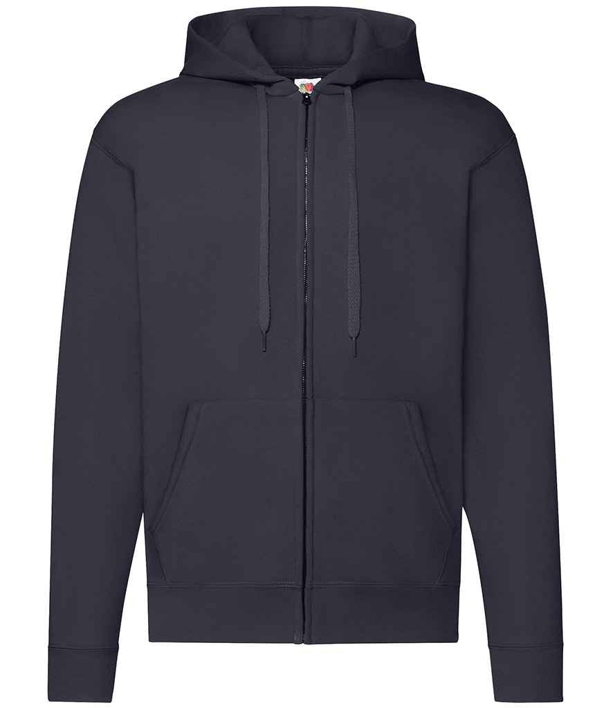 Fruit of the Loom Classic Zip Hooded Sweatshirt with Front Pockets and Adjustable Drawstring Hood