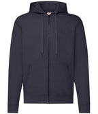 Fruit of the Loom Classic Zip Hooded Sweatshirt with Front Pockets and Adjustable Drawstring Hood