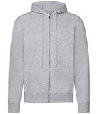 Fruit of the Loom Classic Zip Hooded Sweatshirt with Front Pockets and Adjustable Drawstring Hood
