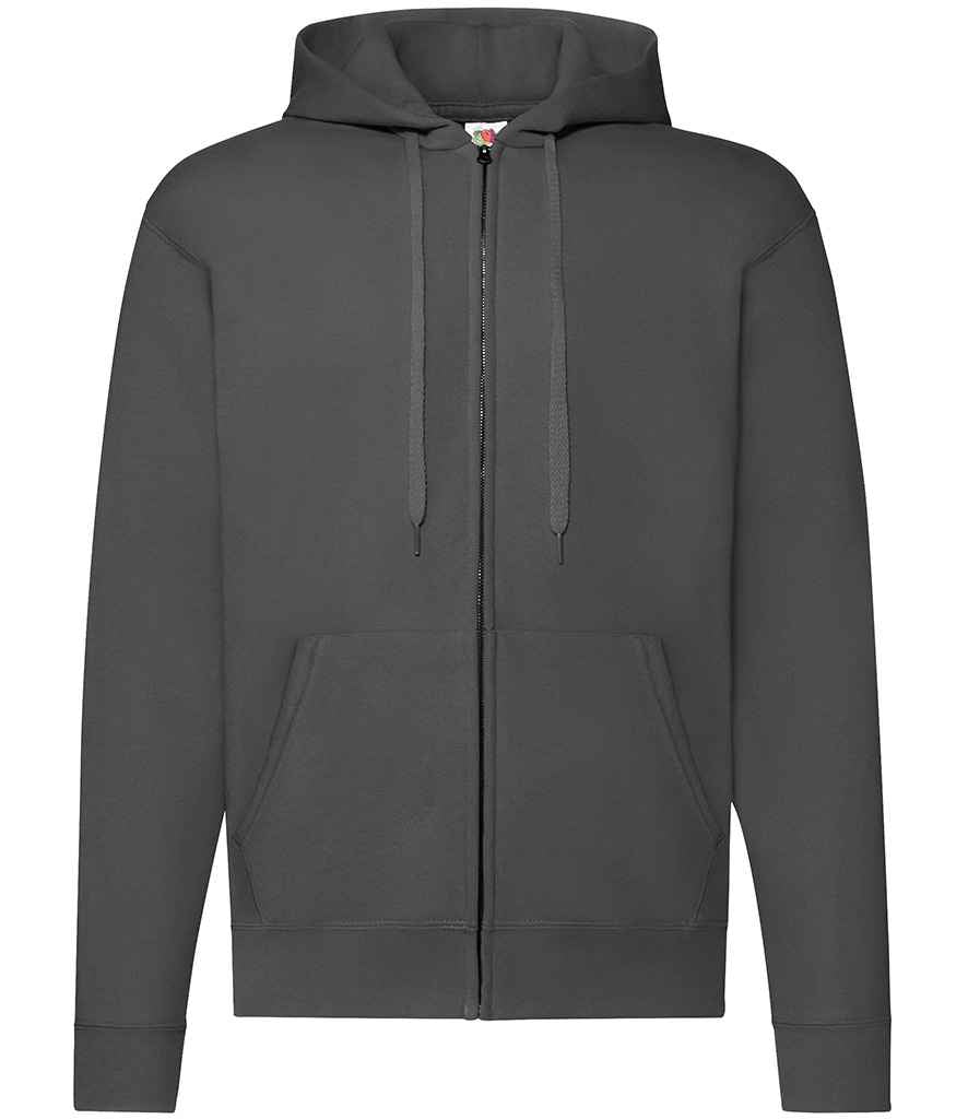 Fruit of the Loom Classic Zip Hooded Sweatshirt with Front Pockets and Adjustable Drawstring Hood