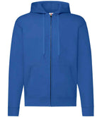 Fruit of the Loom Classic Zip Hooded Sweatshirt with Front Pockets and Adjustable Drawstring Hood