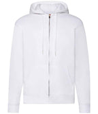 Fruit of the Loom Classic Zip Hooded Sweatshirt with Front Pockets and Adjustable Drawstring Hood