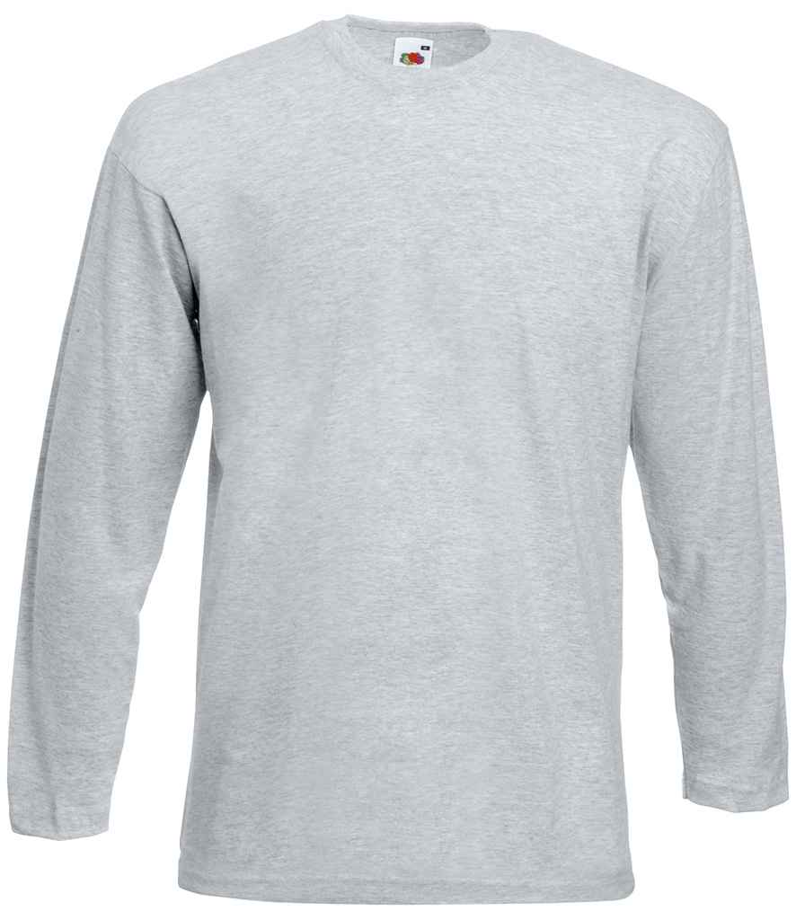 Fruit of the Loom Long Sleeve Value T-Shirt – Classic Comfort and Durable Quality