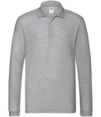 Fruit of the Loom Premium Long Sleeve Cotton Piqué Polo Shirt