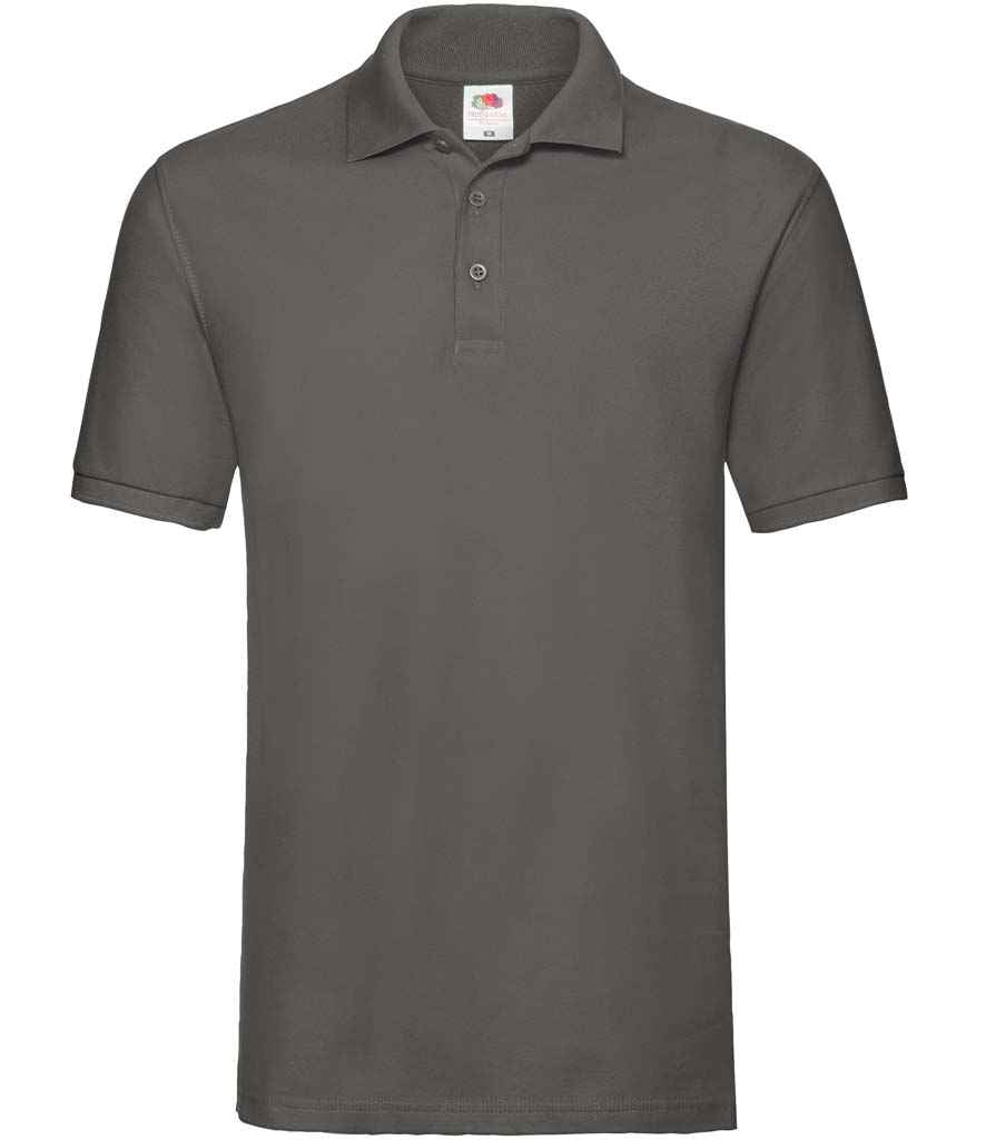 Fruit of the Loom Premium Cotton Piqué Polo Shirt with Classic Fit and Durable Fabric