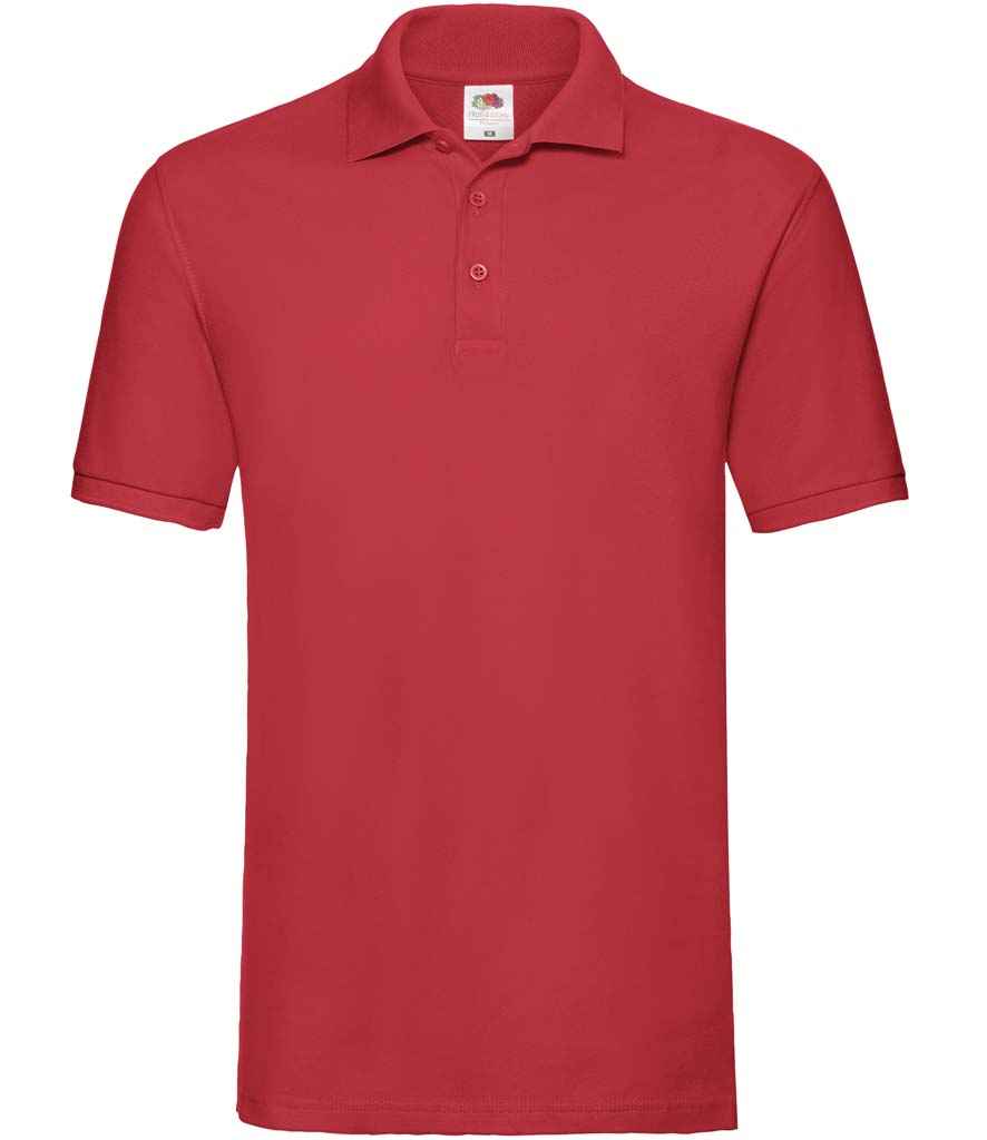 Fruit of the Loom Premium Cotton Piqué Polo Shirt with Classic Fit and Durable Fabric