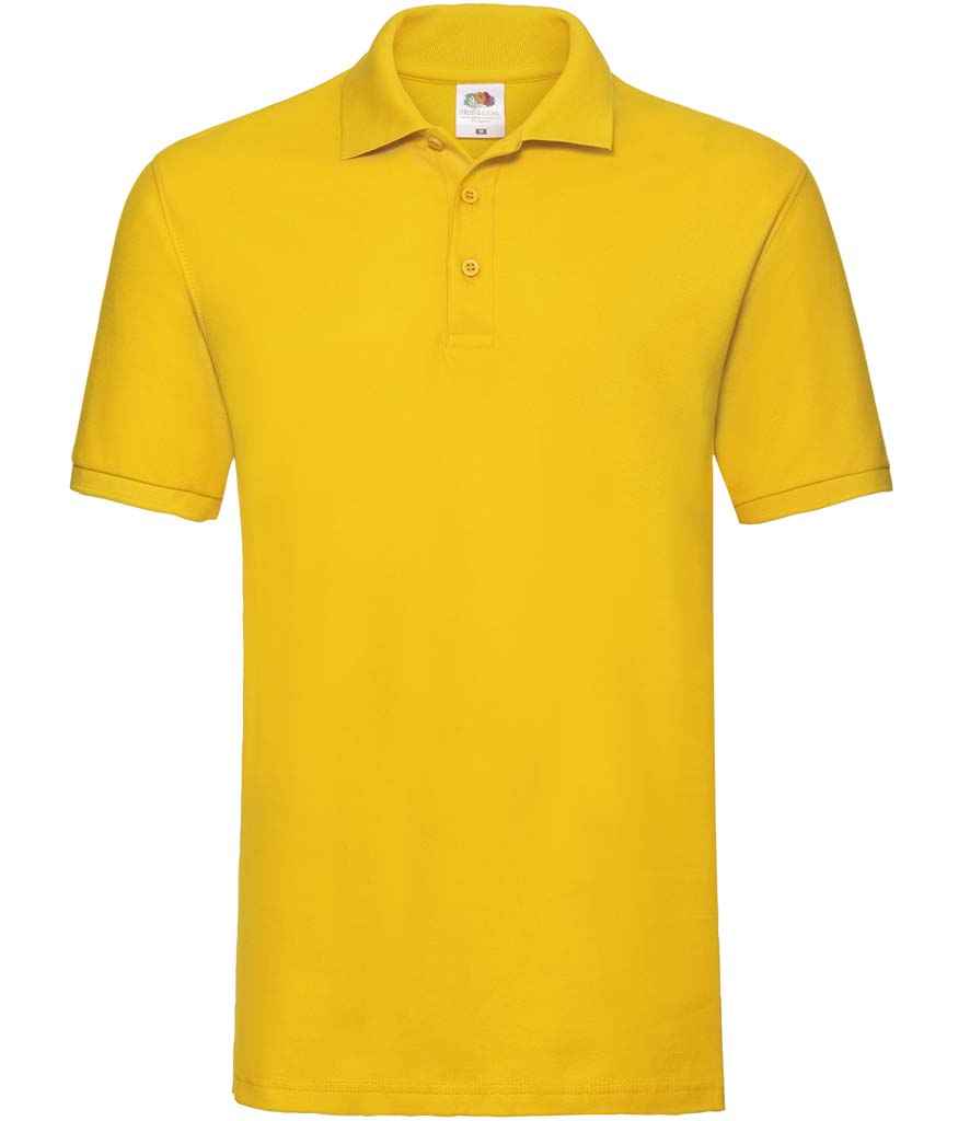 Fruit of the Loom Premium Cotton Piqué Polo Shirt with Classic Fit and Durable Fabric