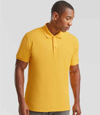 Fruit of the Loom Premium Cotton Piqué Polo Shirt with Classic Fit and Durable Fabric
