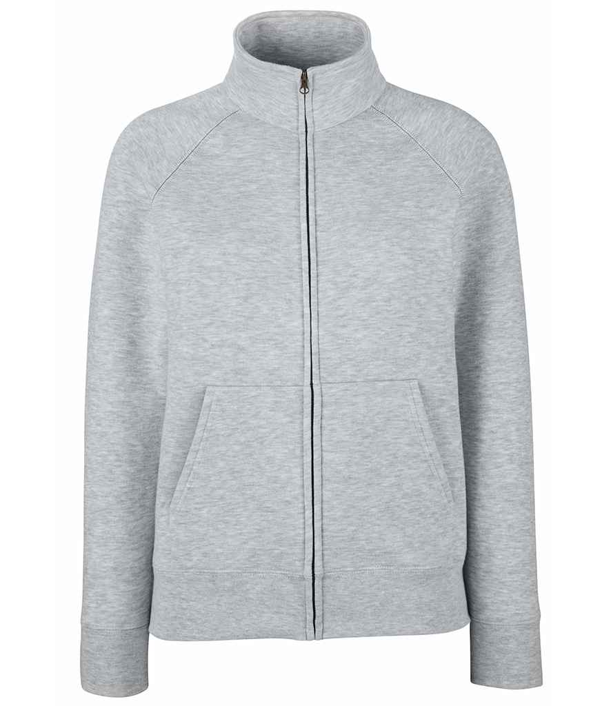 Fruit of the Loom Premium Lady Fit Sweat Jacket with Full Zip and Side Pockets