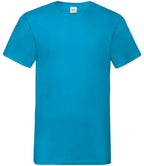 Fruit of the Loom V Neck Value T-Shirt - Classic Comfortable Cotton Tee for Everyday Wear