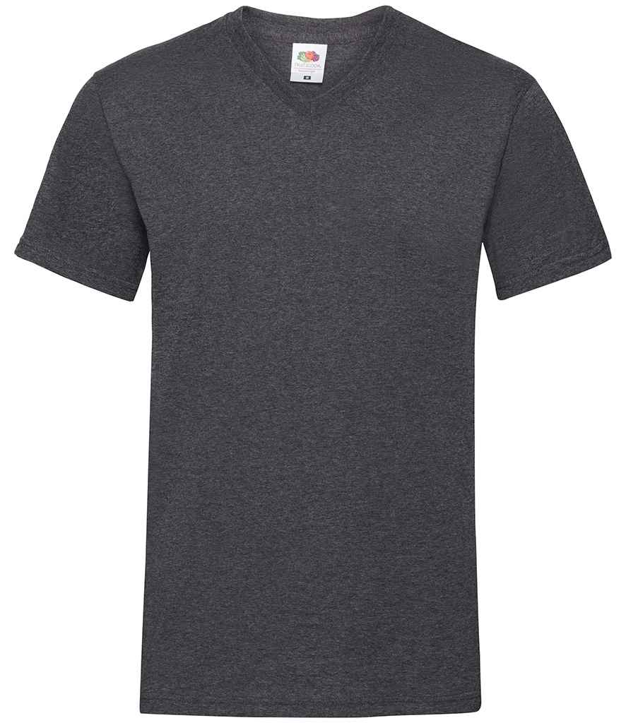 Fruit of the Loom V Neck Value T-Shirt - Classic Comfortable Cotton Tee for Everyday Wear