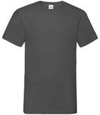Fruit of the Loom V Neck Value T-Shirt - Classic Comfortable Cotton Tee for Everyday Wear