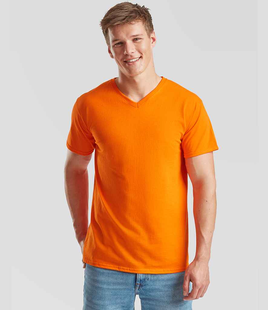 Fruit of the Loom V Neck Value T-Shirt - Classic Comfortable Cotton Tee for Everyday Wear