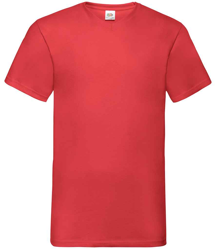 Fruit of the Loom V Neck Value T-Shirt - Classic Comfortable Cotton Tee for Everyday Wear