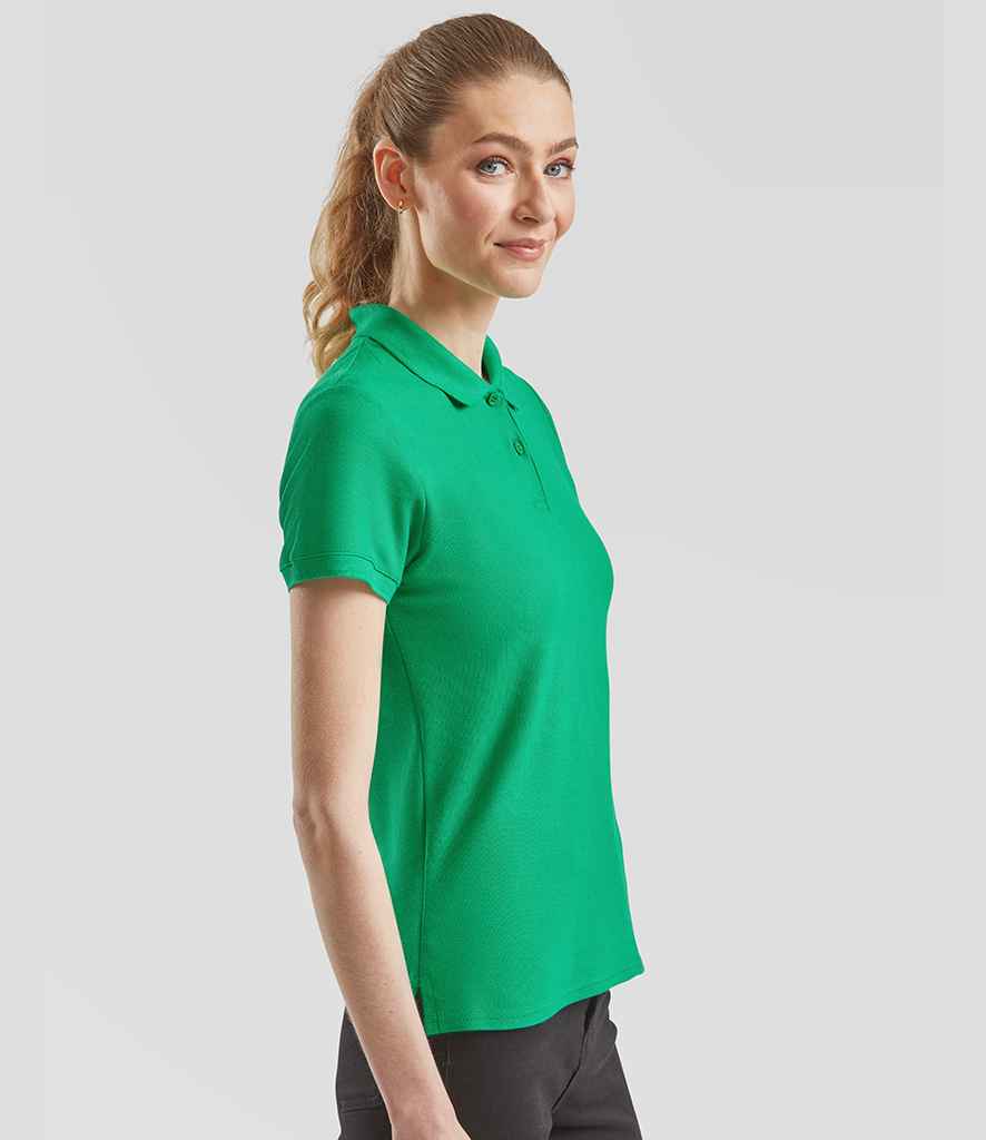 Fruit of the Loom Lady-Fit Premium Cotton Piqué Polo Shirt