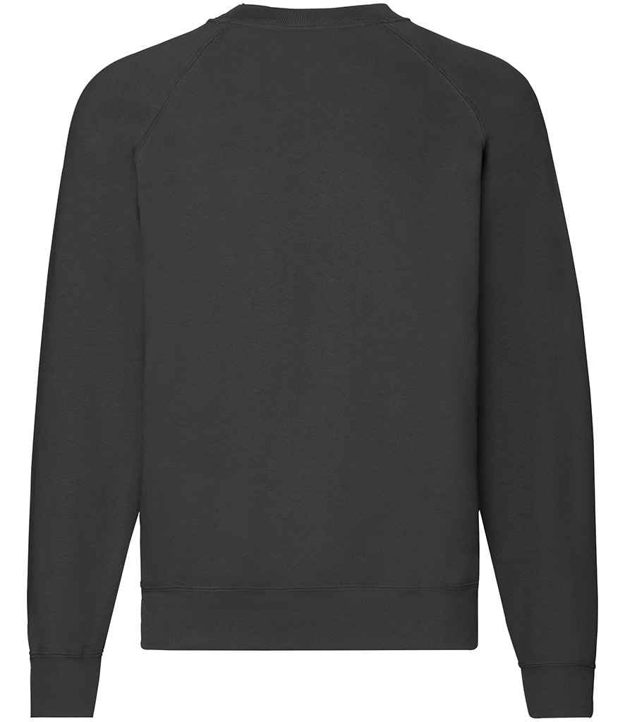 Fruit of the Loom Classic Raglan Sweatshirt with Contrasting Sleeves and Durable Fabric