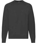 Fruit of the Loom Classic Raglan Sweatshirt with Contrasting Sleeves and Durable Fabric