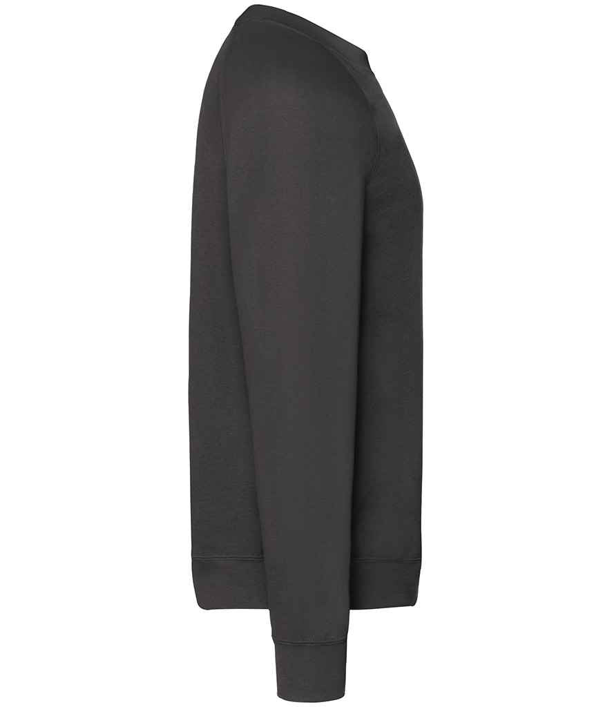 Fruit of the Loom Classic Raglan Sweatshirt with Contrasting Sleeves and Durable Fabric