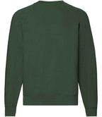 Fruit of the Loom Classic Raglan Sweatshirt with Contrasting Sleeves and Durable Fabric