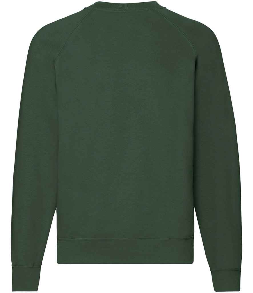 Fruit of the Loom Classic Raglan Sweatshirt with Contrasting Sleeves and Durable Fabric