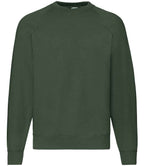 Fruit of the Loom Classic Raglan Sweatshirt with Contrasting Sleeves and Durable Fabric