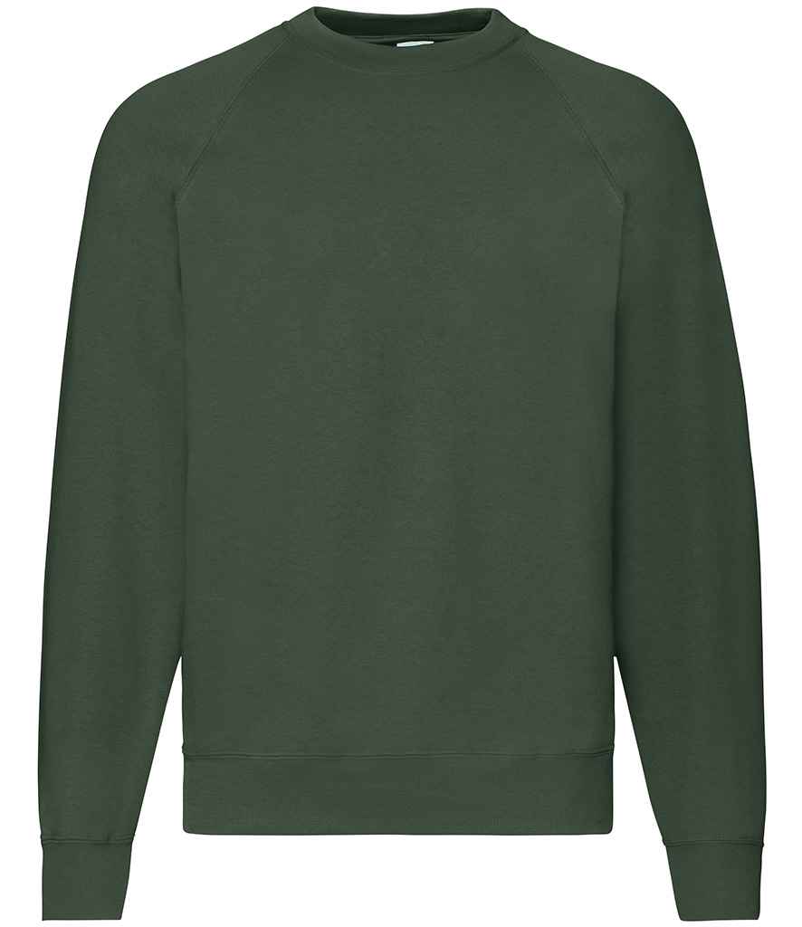 Fruit of the Loom Classic Raglan Sweatshirt with Contrasting Sleeves and Durable Fabric