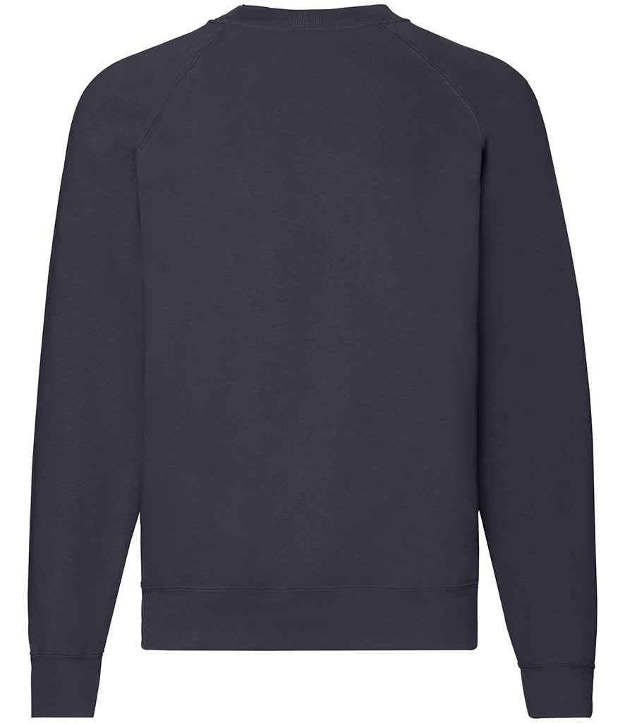 Fruit of the Loom Classic Raglan Sweatshirt with Contrasting Sleeves and Durable Fabric