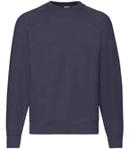 Fruit of the Loom Classic Raglan Sweatshirt with Contrasting Sleeves and Durable Fabric