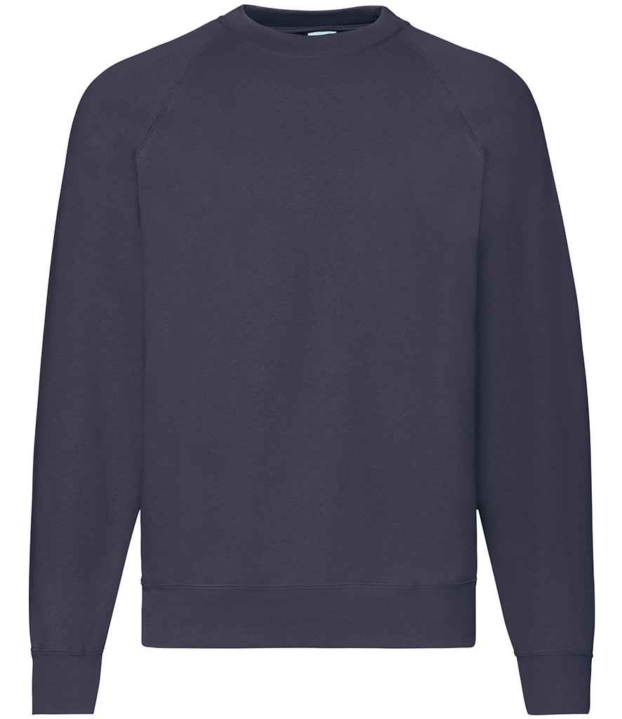 Fruit of the Loom Classic Raglan Sweatshirt with Contrasting Sleeves and Durable Fabric
