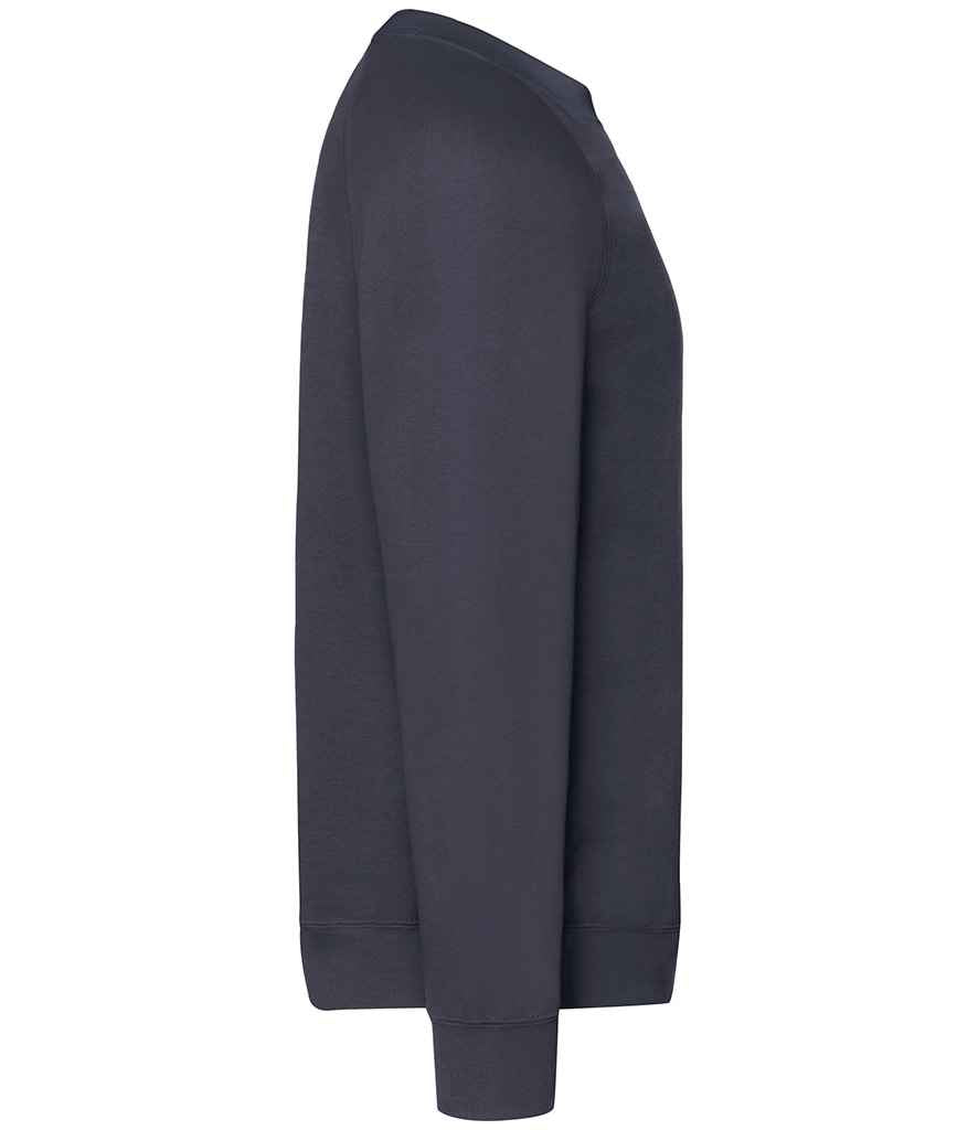 Fruit of the Loom Classic Raglan Sweatshirt with Contrasting Sleeves and Durable Fabric