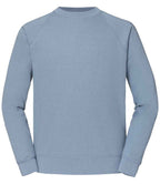 Fruit of the Loom Classic Raglan Sweatshirt with Contrasting Sleeves and Durable Fabric