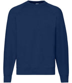 Fruit of the Loom Classic Raglan Sweatshirt with Contrasting Sleeves and Durable Fabric