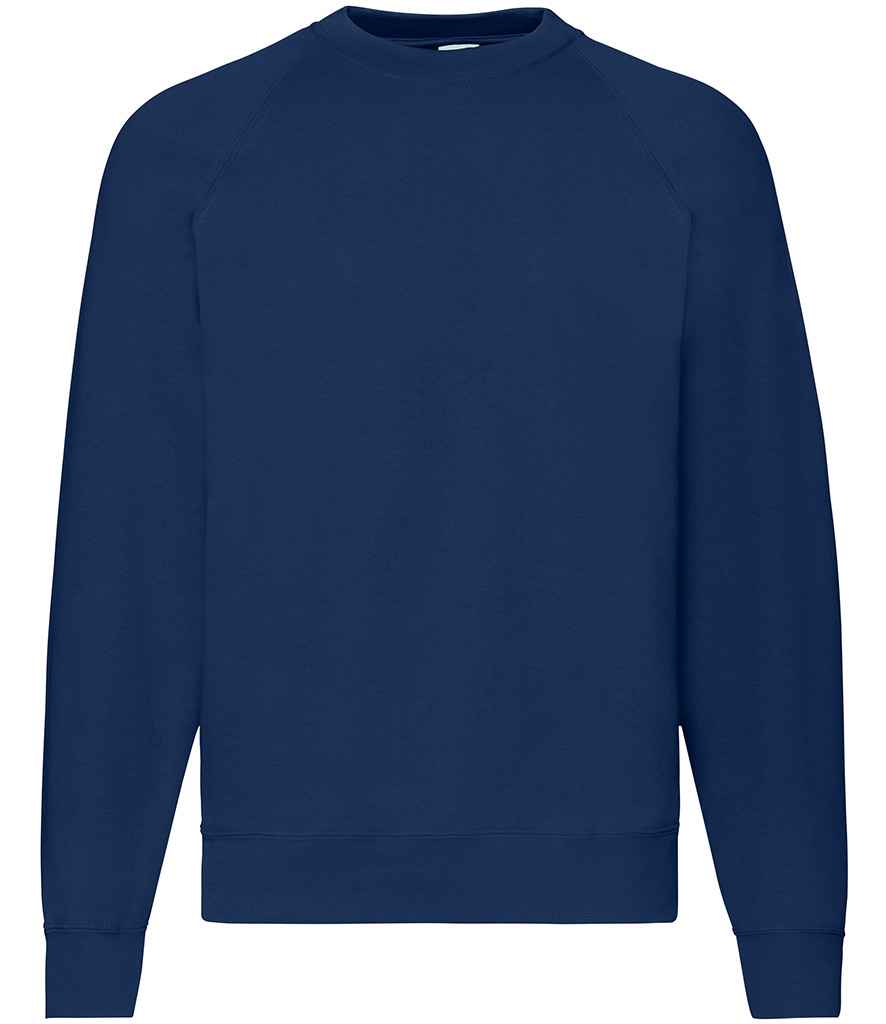 Fruit of the Loom Classic Raglan Sweatshirt with Contrasting Sleeves and Durable Fabric