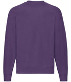 Fruit of the Loom Classic Raglan Sweatshirt with Contrasting Sleeves and Durable Fabric