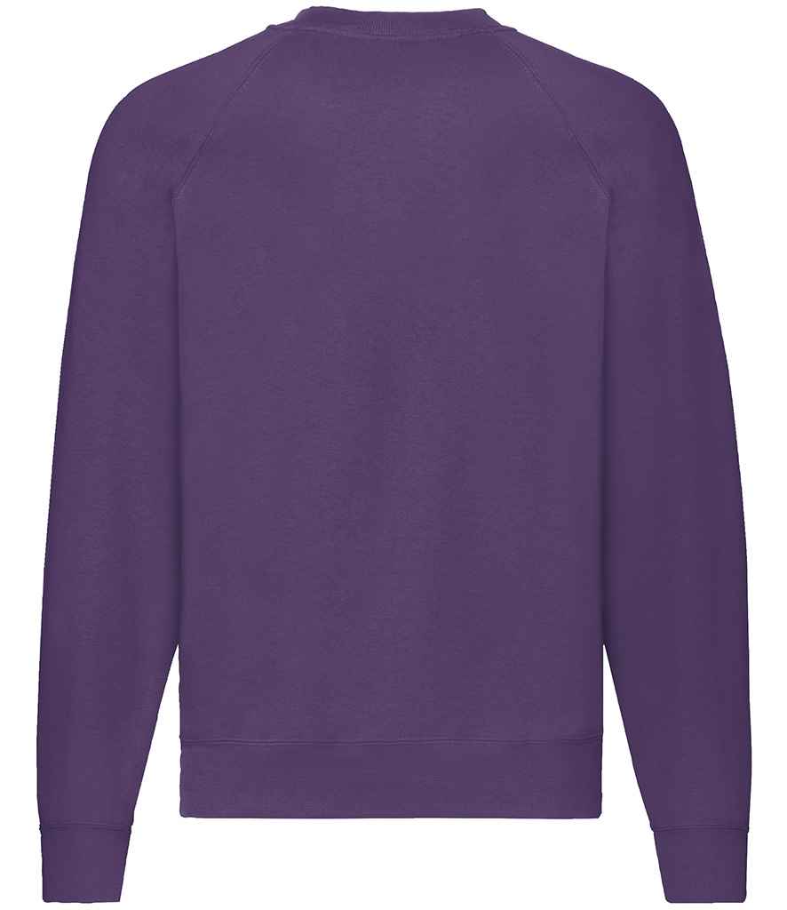 Fruit of the Loom Classic Raglan Sweatshirt with Contrasting Sleeves and Durable Fabric