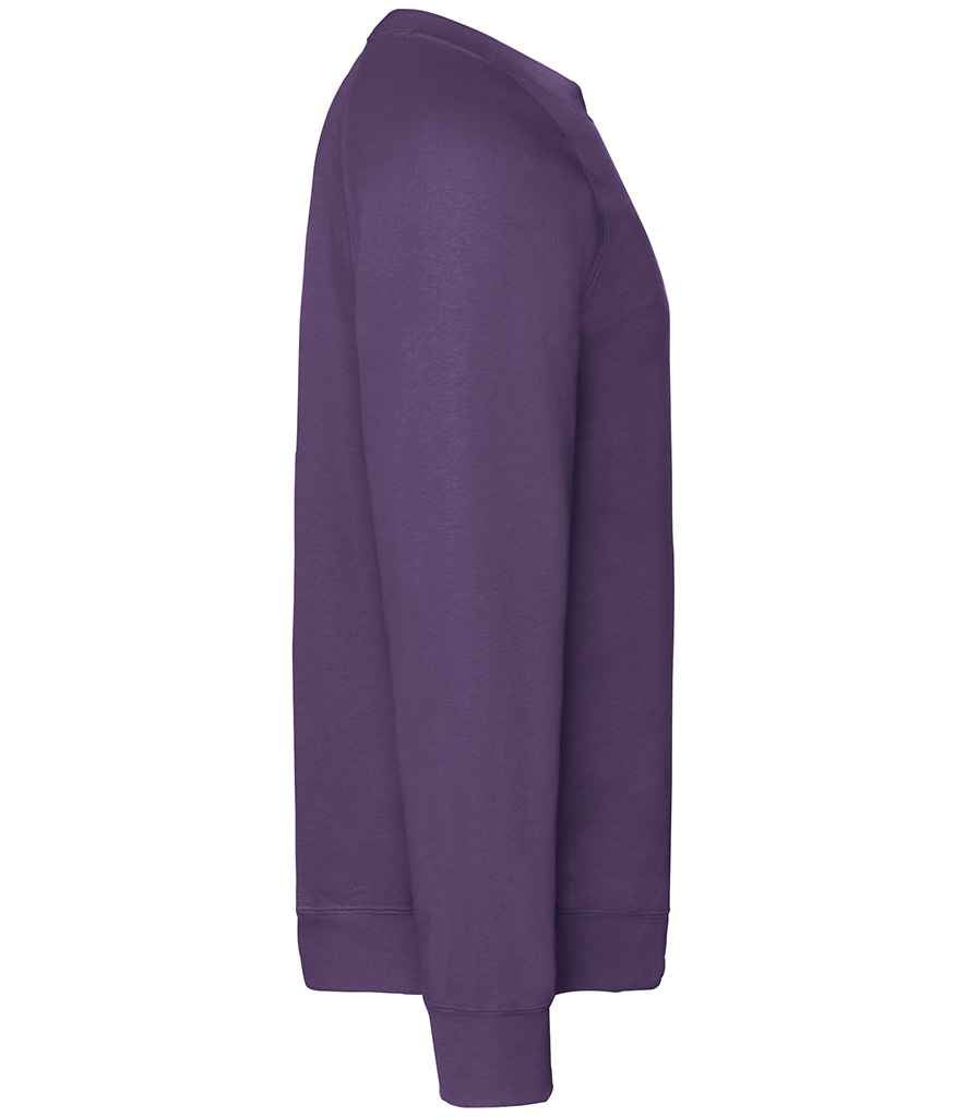 Fruit of the Loom Classic Raglan Sweatshirt with Contrasting Sleeves and Durable Fabric
