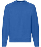 Fruit of the Loom Classic Raglan Sweatshirt with Contrasting Sleeves and Durable Fabric