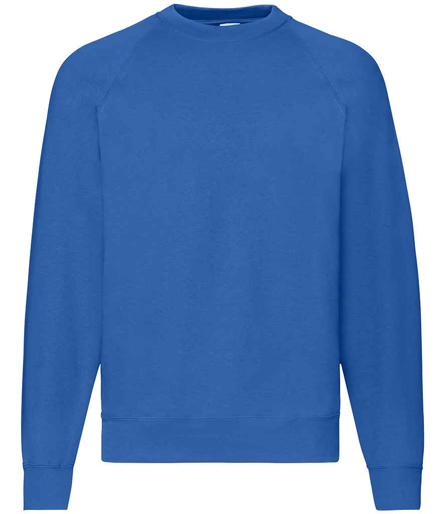 Fruit of the Loom Classic Raglan Sweatshirt with Contrasting Sleeves and Durable Fabric