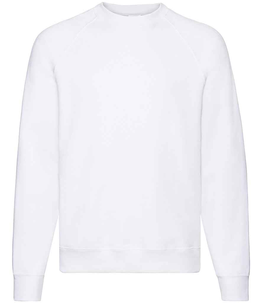 Fruit of the Loom Classic Raglan Sweatshirt with Contrasting Sleeves and Durable Fabric