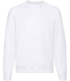 Fruit of the Loom Classic Raglan Sweatshirt with Contrasting Sleeves and Durable Fabric