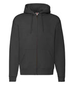 Fruit of the Loom Premium Zip Hooded Sweatshirt with Durable Comfort and Classic Fit