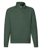 Fruit of the Loom Premium Zip Neck Sweatshirt with Classic Comfort and Durable Fabric