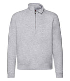 Fruit of the Loom Premium Zip Neck Sweatshirt with Classic Comfort and Durable Fabric
