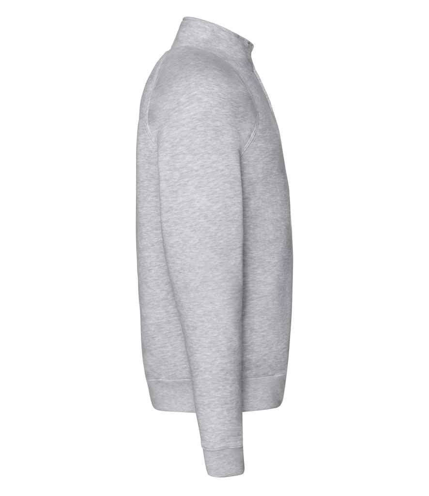 Fruit of the Loom Premium Zip Neck Sweatshirt with Classic Comfort and Durable Fabric