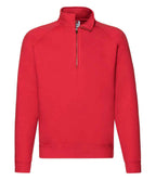 Fruit of the Loom Premium Zip Neck Sweatshirt with Classic Comfort and Durable Fabric