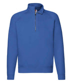 Fruit of the Loom Premium Zip Neck Sweatshirt with Classic Comfort and Durable Fabric